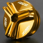Resim Cloudstore Golden Xadv750 Cnc Motor Yağ Kapağı Honda X-adv 2017-2024 Alüminyum Siyah Kırmızı 