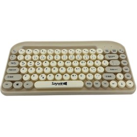Resim SİRİUS Grundig GTB 1011 Uyumlu Bluetoothlu Retro Kablosuz Klavye Daktilo Görünümlü Tuş Tasarımı Pilli 