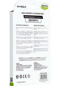 Resim Syrox General Mobile Discovery 2 Batarya 2500 Mah B202 