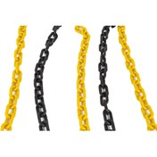 Resim Üstün 6 Mm Plastik Trafik Zinciri(sarı - Siyah) Ekonomik (1 Metre) 