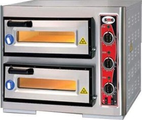 Resim Gmg PF4040DE3 Pizza Fırını-Çift Katlı-220 V-içi 40x40 cm 