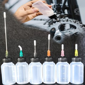 Resim 18 Parça Hassas Yağ Şişeleri - LDPE Kap ve Uçlu, Sızdırmaz Dolum - Bisiklet, Makine, Otomotiv, Dikiş Makineleri için - 14G-30G Aplikatörlere Uygun - Mekanikler, Mühendisler, Hobi Severler İçin İdeal - Dayanıklı Sıvı Kapları, Hobi Malzemeleri, Mekanik Yağlama Araçları, Şeffaf Kaplar, Paslanmaz Çelik Uçlar, Sızdırmaz Yapı 