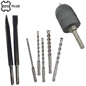 Resim Keski Murç Matkap Ucu Mandren Seti Sds Kırıcı Delici Alet Takımı 