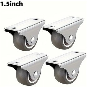 Resim Dashanshop 4 Adet 1.5 İnç Lineer Rulmanlı Sesiz Çekmece Tekerleği Yönlendirici 