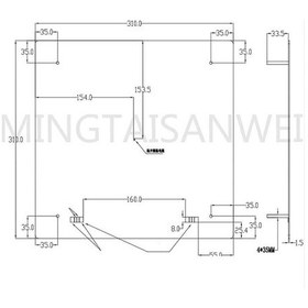 Resim Koodmax 3d Yazıcı Alüminyum Alt Tabaka Sıcak Yatak Baskı Alanı 310 310 2mm Isıtma Platformu 260w 