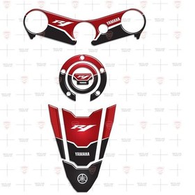 Resim Yamaha Yzf R1 2002-2006 Special Kırmızı Siyah Tank Pad Depo Kapak 