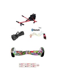 Resim Citymate Elektrikli Kaykay Hoverboard Bluetooth Hoparlörlü 6.5 İnç Grafiti D04 +Çanta 