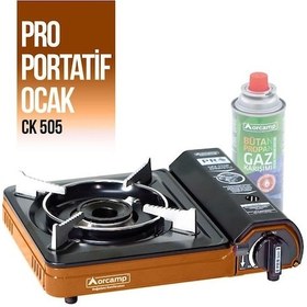 Resim Orcamp Ck 505 Tekli Portatif Ocak Gaz Stop Turuncu 