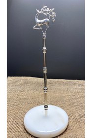 Resim Modestmar Doğal Mermer Havluluk Gümüş Geyik Mrm0029 