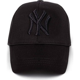 Resim Unisex 2'li Set Siyah ve Lila Renk Ny New York Beyzbol Şapka - Unisex Siyah - Lila 