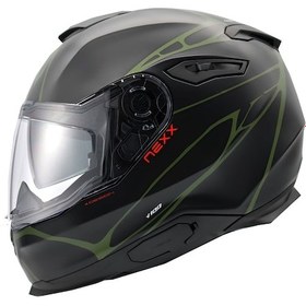 Resim Nexx Y.100 B-SIDE MAT SİYAH-YEŞİL KASK 