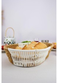 Resim Digithome Rattan Ekmek Sepeti Oval Ekmeklik 28 Cm Kahverengi D/10 C1-1-289 Kahverengi 