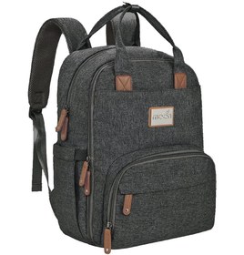 Resim Kary Me Dark Grey Şık Bebek Bakım Çantası Sırt Tipi 42x30x16 cm 