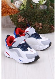 Resim Fort Cool Evo Rahat Hafif Sneaker Erkek Çocuk Ayakkabı Beyaz - Lacivert 