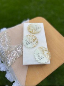 Resim GÜRLEK TEKSTİL 25 Adet Epoksi Magnet Söz Nişan Nikah Kına Düğün Hediyeliği Kuran Hatırası Sünnet Mevlüt- 