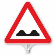 Resim Hayat Trafik Kasisli Yol Üçgen Levha Çift Taraflı Baskı 