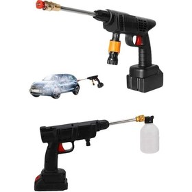 Resim Bahçe Sulama Tabancası Makinesi Yüksek Basınçlı Akülü Yıkama Makinesi 