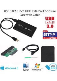 Resim 2.5 Usb 3.0 Harici Harddisk Ssd Hdd Sata Kutu Usb 3.0 Giriş Metal 