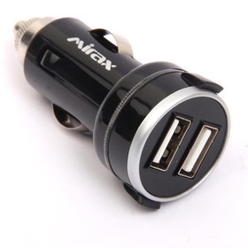 Resim Mirax SCR-1122 Araç Şarj AdaptörÜ Çift Usb Girişli Çakmaklık Şarj Adaptörü 