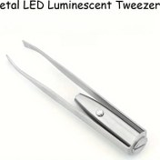 Resim 1/2 adet Dahili Bataryalı LED Aydınlatmalı Cımbızlar - Makyaj, Tüy Alma, Bakım için Hassas Metal Kaş ve Kirpik Cımbızı - Kompakt Taşınabilir Tasarım, Şarj Edilemeyen Düğme Bataryalar Dahil, Kirpik Uzatma Uygulaması | Kompakt Tasarım | Dayanıklı Metal Cımbızlar, Kaş Cımbızı 