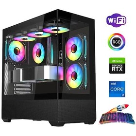 Resim I7 14700F 32GB DDR4 1TB M2 8GB RTX4060 Oyun Bilgisayarı 