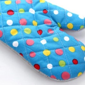 Resim Fırın Eldiveni Kalınlaştırılmış Isıya Dayanıklı Pişirme Eldiveni Mikrodalga Mutfak El Koruması Rahat Kesim (Mavi) 