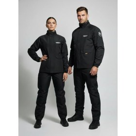 Resim Motokit Siyah %100 Su Geçirmez Alt Üst Motosiklet Yağmurluk Seti – Taşıma Kılıflı, Oxford Kumaş Membranlı XL 