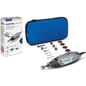 Resim Dremel 3000 F0133000JC 130W 15 Parça Aksesuar El Motoru 