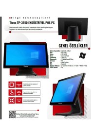 Resim Tiwox TP-3150 intel i5 8GB RAM 128 SSD 5nci nesil 21.5’’ Endüstriyel Pos PC msc00011 