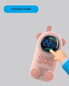 Resim Uzun Menzilli Bebek Telsizi Vox Modlu, Renkli Lcd Ekranlı - 