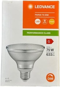 Resim Ledvance 10W (75W) 2700K Sarı Işık Par30 E27 Duylu Dim Edilebilir Led Spot, 4 Adet 