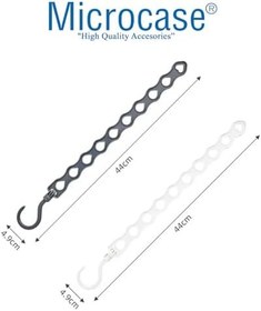 Resim Microcase Sert ABS Plastik 360 Döner 10 Gözlü Fonksiyonel Elbise Askısı Çoklayıcı 2 Adet - AL4985 