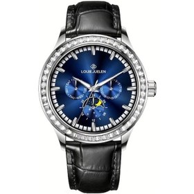 Resim Fochsia Gençler İçin Lüks Multifonksiyonlu Kronograf Saat - Gümüş Kasa Mavi Kadran Tarih Ve Kronometre Diğer 