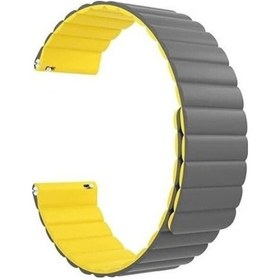 Resim Teleplus Amazfit Uyumlu Gtr 3 Prokordon Çift Renkli Loop Mıknatıslı Krd52 22mm 