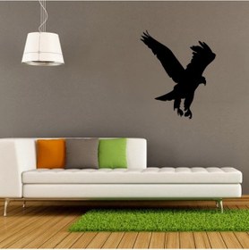 Resim Folyo Sticker Kartal Adkpquy621 50cm Uzunluk Siyah 