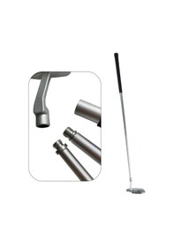 Resim Rebuwo Kauçuk Saplı Golf Sopası Modüler Alüminyum Alaşımlı 86 Cm Golf Putter Gri 