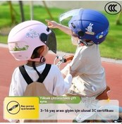 Resim Moly Kısa Cam Çocuk Kaskı, Dört Mevsim Açık, Haki Renk, Yihemaoyi Mağazası Haki 