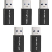 Resim Sagrado Adet USB Veri Engelleyici, Veri Senkronizasyonunu Engellemek Için Yalnızca Şarj Edilebilen USB Engelleyici Adaptörü, Meyve Suyu Jacking'e Karşı Koruyun Siyah (Yurt Dışından) 