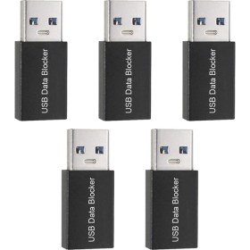 Resim Sagrado Adet USB Veri Engelleyici, Veri Senkronizasyonunu Engellemek Için Yalnızca Şarj Edilebilen USB Engelleyici Adaptörü, Meyve Suyu Jacking'e Karşı Koruyun Siyah (Yurt Dışından) 