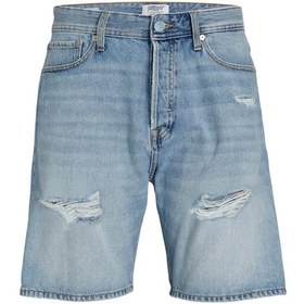 Resim Jack & Jones Jack Jones Erkek Rahat Kesim Kot Şort 12252653 Mavi 
