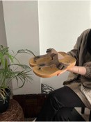 Resim Behtah Kundura Ortopedik Çok Rahat Erkek Parmak Arası Terlik Günlük Sahil Plaj 