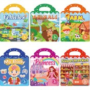 Resim Yeniden kullanılabilir DIY Sticker Kitap - Çoklu Sahne ve Çoklu Temalı Jel Sticker'lar, Taşınabilir Sessiz Meşgul Aktivite Oyuncak, Plastik Yüzeylerde Yaratıcı Karikatür Desenleri, Çocuklar İçin Eğlenceli Hediye, Gençlerin Sticker'ları, Gençlerin Yaratıcı Oyunları, Canlı İllüstrasyonlar, Önceden Yapışkanlı 
