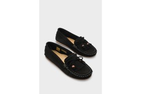 Resim Capone Outfitters Almire Hakiki Deri Süet Boncuklu Püsküllü Konfor Kadın Loafer Ayakkabı 