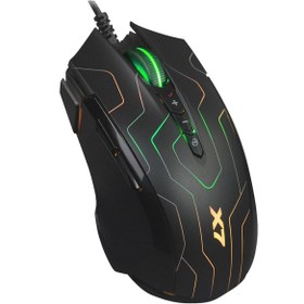 Resim A4 Tech X89 SİYAH-LABİRENT OPTİK 2400 DPI Gamer Mouse Oyuncu Mouse MSI