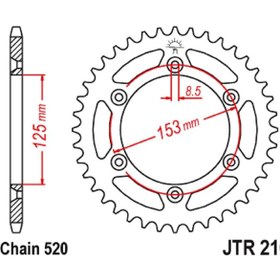 Resim Arka Dişli Self Cleanıng Honda Xr 650 R 650cc Dişli Sayısı : +2 2000-2006 