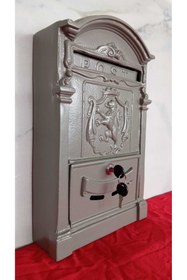 Resim USKUL DOKUM Döküm Posta Kutusu - Vizon Aslanlı 