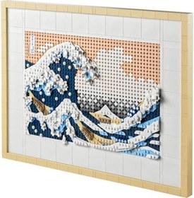 Resim LEGO Art Hokusai Büyük Dalga 31208 - Sanatsever Yetişkinler için Yılbaşı Hediyesi Fikri, 6 Kanvas Zemin ve Hokusai'nin İmzasını Taşıyan bir Karo İçeren Yaratıcı Model Yapım Seti (1810 Parça) 