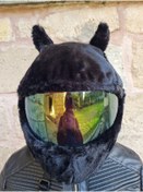 Resim Crystal Palace peluş peluş kılıf kask kılıfı kask süsü motor aksesuarı koruyucu ekipmanları vizör 