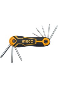 Resim Fixonic Ingco HHK14083 8 Parça Çakı Tip Torx Allen Anahtar Takımı (T9,T10,T15,T20,T25,T27,T30,T40) 