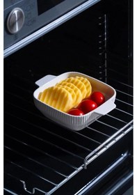 Resim Acar Nova Kare Fırın Kabı Beyaz 